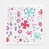 Blume Wasserfarbe Aquamarin
