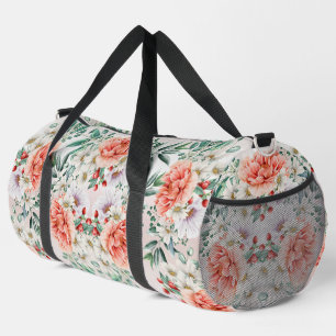 Blume Wasserfarbe Duffle Bag