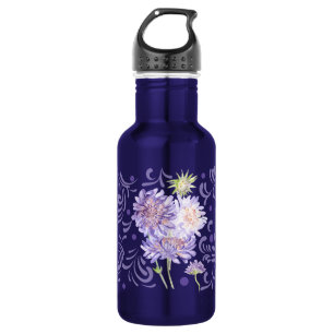 Blume Wasserfarbe Edelstahlflasche