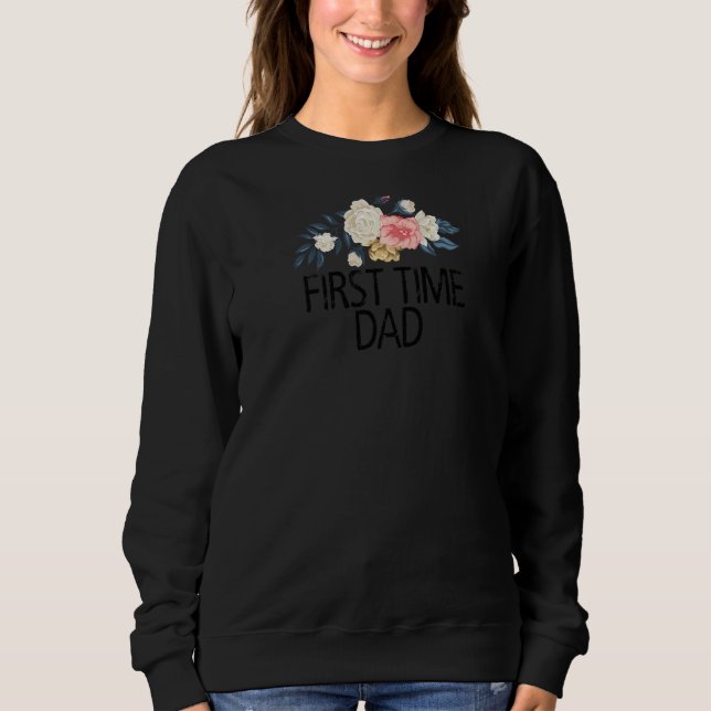 Blume Wasserfarbe Erstmalige Vater Sweatshirt (Vorderseite)