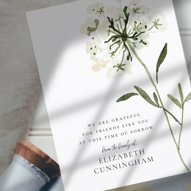 Blume Wasserfarbener Gedächtnisbereich Postkarte (Von Creator hochgeladen)