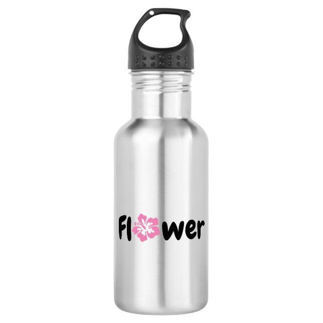Blume Wasserflasche (Vorderseite)