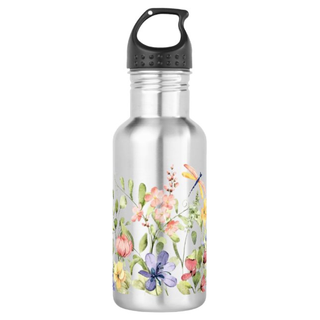 Blume Wasserflasche (Vorderseite)