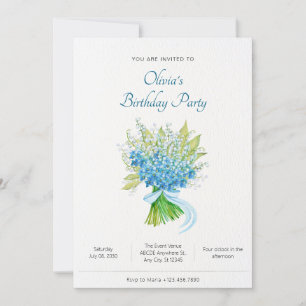Blume Watercolor Einladung