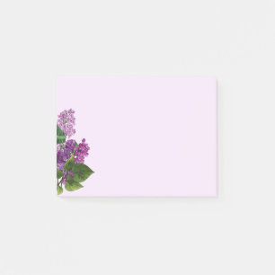 Blume Watercolor Lilac Shrub Post-it Klebezettel