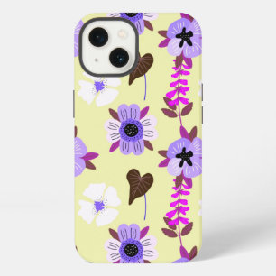 Blume Weißes Muster iPhone 13 Hülle