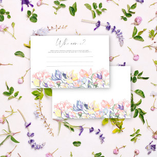 Blume - Wer bin ich Brautparty Briefpapier