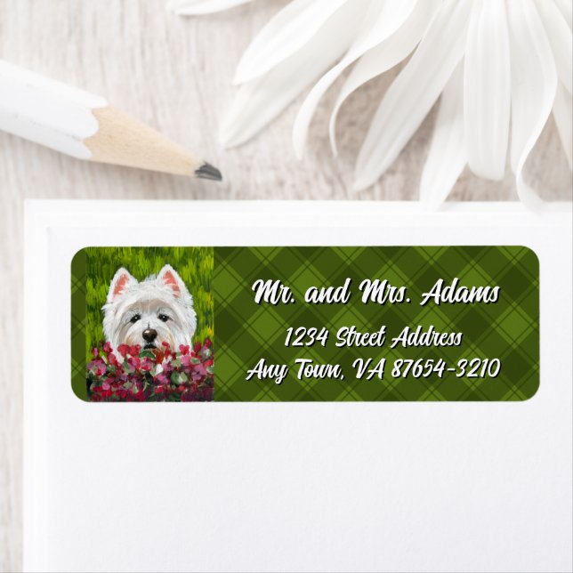 Blume Westie und Pink (Insitu)