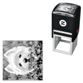 Blume Westie und Pink Permastempel