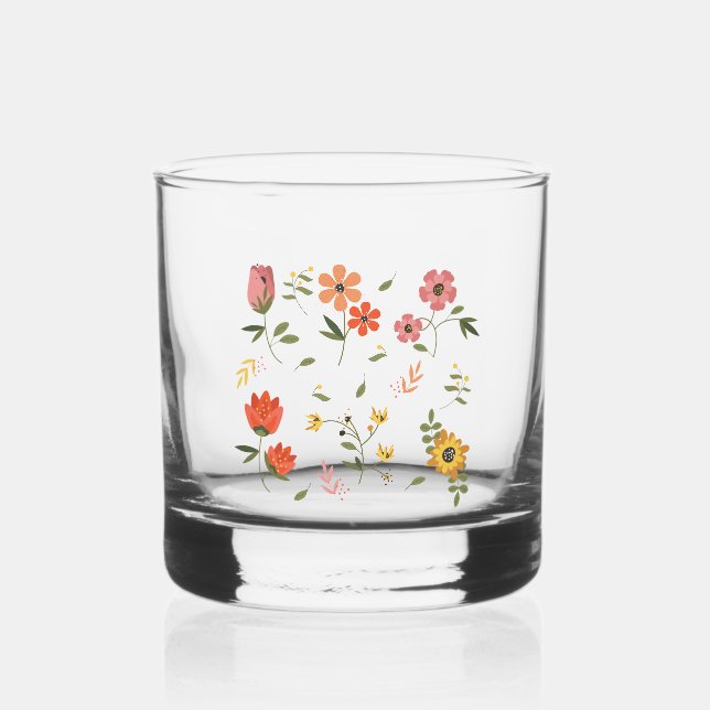 Blume Whiskyglas (Vorderseite)
