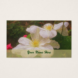 Blume White Clematis Art