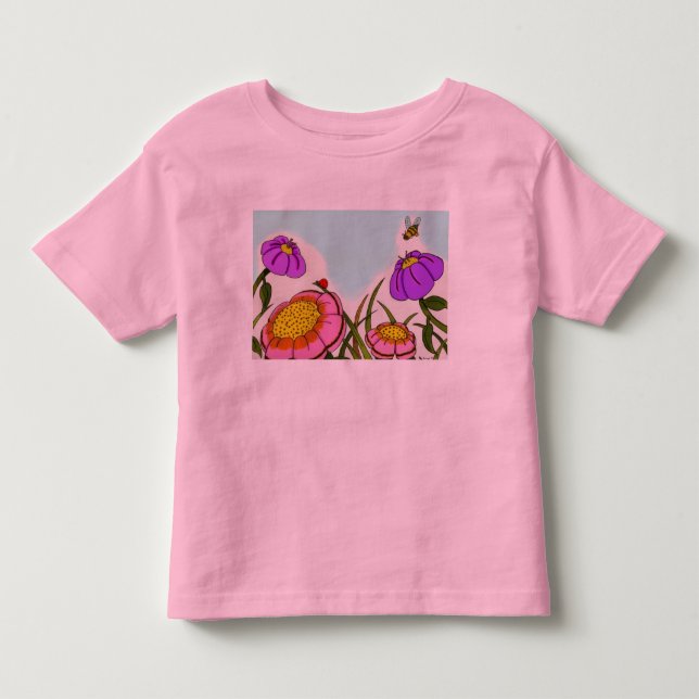 Blume Wiadow Toddler Ringer T - Shirt (Vorderseite)