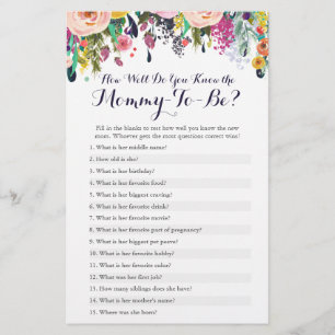 Blume, wie gut Sie die Mama Quiz kennen