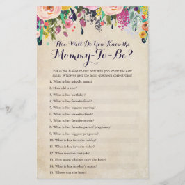 Blume, wie gut Sie die Mama Quiz kennen