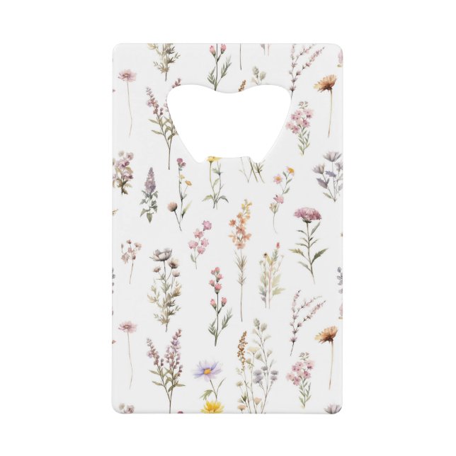 Blume, Wildblumen, Blume im Garten Geldbeutel Flaschenöffner (Vorderseite)