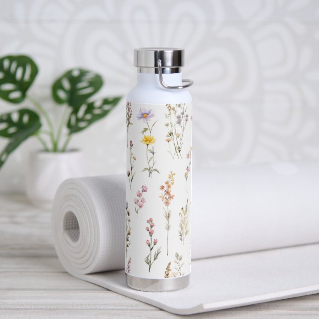Blume, Wildblumen, Blume im Garten Trinkflasche (Yoga)
