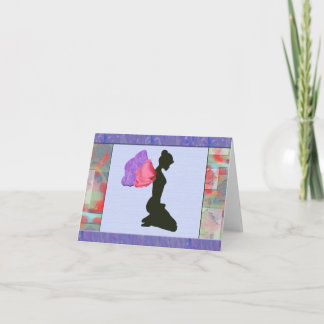 Blume Winged Fairy Note Card Karte
