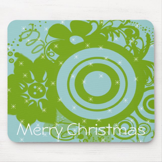 Blume Wirbel - Maßgeschneidert - Maßgeschneidert Mousepad (Vorne)
