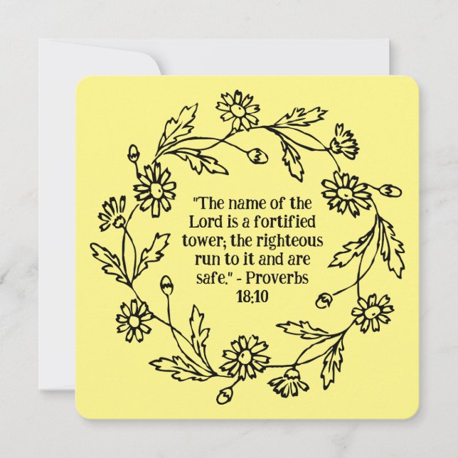 Blume wirl floraler Kranz Religiöse Leere (Vorderseite)