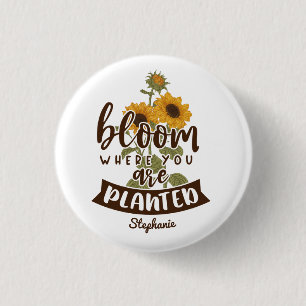 Blume, wo Sie Individuelle Name pflanzen Button