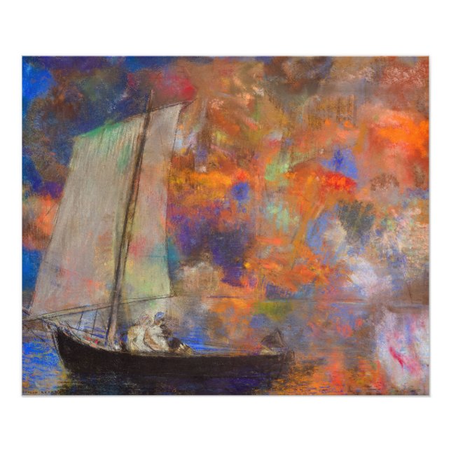 Blume Wolken von Odilon Redon Fotodruck (Vorne)