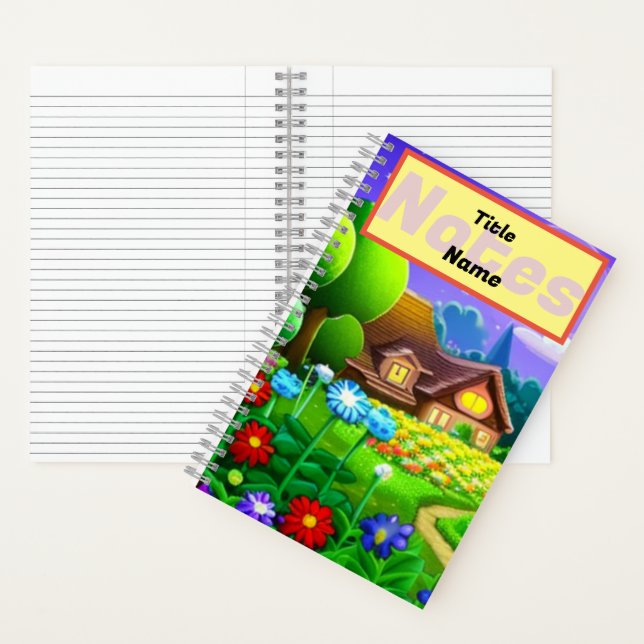 Blume World Spiral Notebook Notizbuch (Innen)