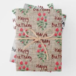 Blume Wrapping Paper Geschenkpapier Set