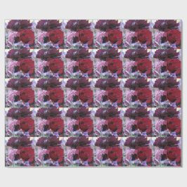 Blume-Wrapping-Papier für Velvet-Rose Geschenkpapier