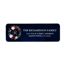 Blume Wreath Holiday Monogram