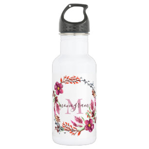 Blume Wreath mit Twigs Edelstahlflasche