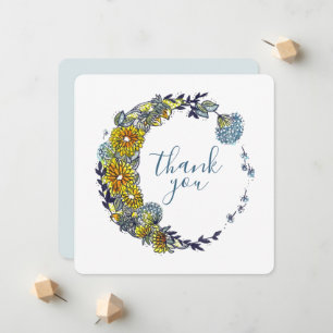 Blume Wreath Vielen Dank Ankündigung