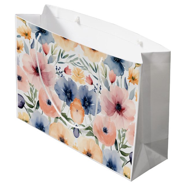 Blume & Wunder: Eine wunderschöne Geschenktasche Große Geschenktüte (Rückseite Schrägansicht)