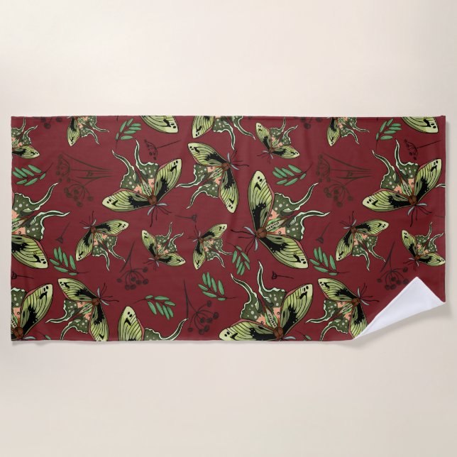 Blume Yoga Mat Strandtuch (Vorderseite)