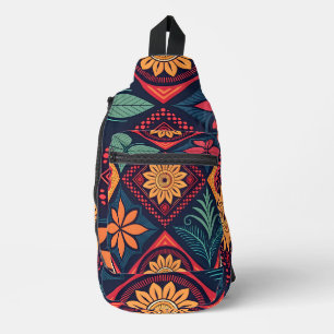 Blume-Zaubermuster Crossbody Bag