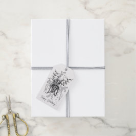 Blume Zen Doodle Art, handgezeichnet -  Geschenkanhänger