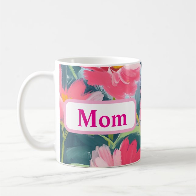 Blume zu Blue Kaffeetasse (Links)