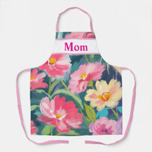 Blume zu Blue Schürze