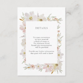 Blume zu Creme und Wasserfarbe Begleitkarte