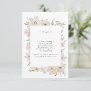 Blume zu Creme und Wasserfarbe Begleitkarte