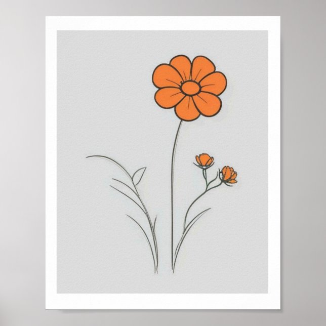 BLUME ZUHAUSE WALL ART POSTER (Vorne)