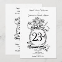 Blume zum 23. Jahrestag der Hochzeit Rose