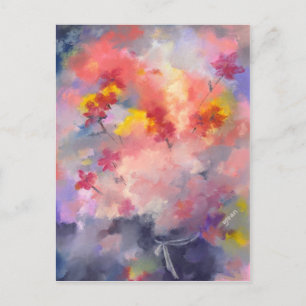 Blume zum Geburtstag für Sie Postkarte