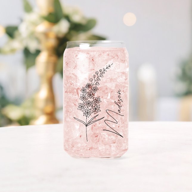 Blume zum Geburtstag Juli Lankspin Bridesmaid Gesc Dosenglas (Insitu (Hochzeit))