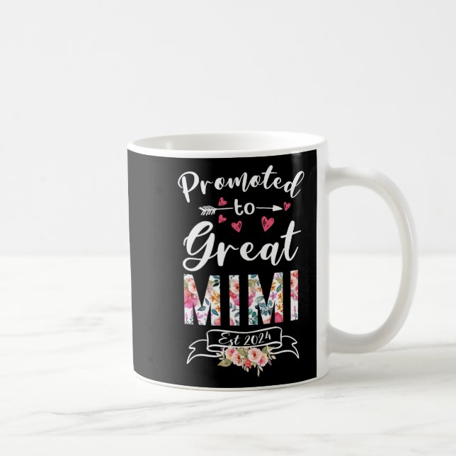 Blume zum Großen Mimi Est 2024 Muttertag Kaffeetasse (Rechts)