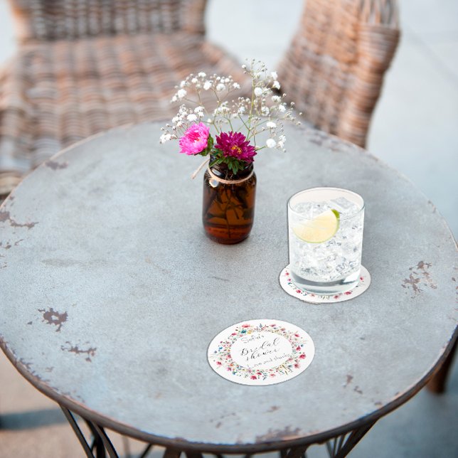 Blume zum Party "French Garden" Runder Pappuntersetzer (Von Creator hochgeladen)