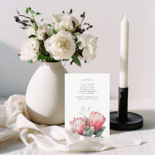 Blume zum Protea Blush Begleitkarte