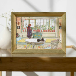 Blume zum Windows Carl Larsson Poster