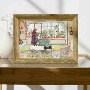 Blume zum Windows Carl Larsson Poster