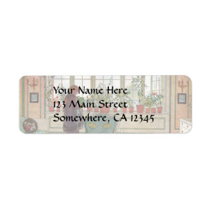 Blume zum Windows von Carl Larsson