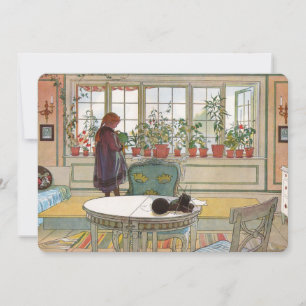 Blume zum Windows von Carl Larsson